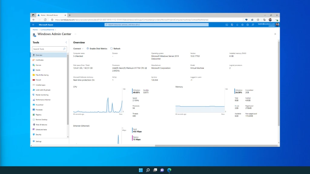 Public preview: Windows Admin Center in the Azure portal