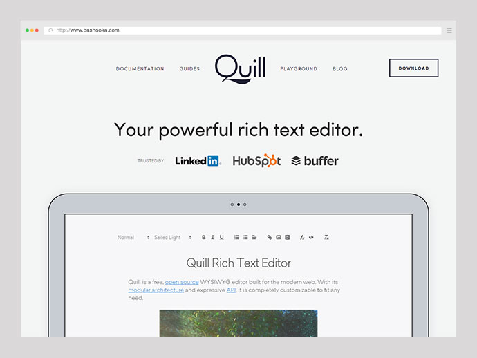 Quill editor screenshot