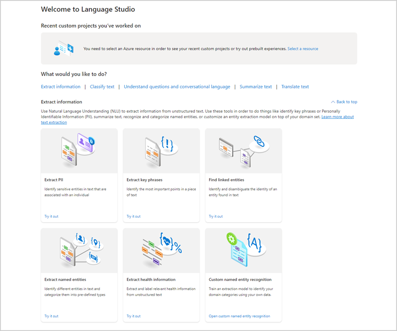 Language Studio screenshot