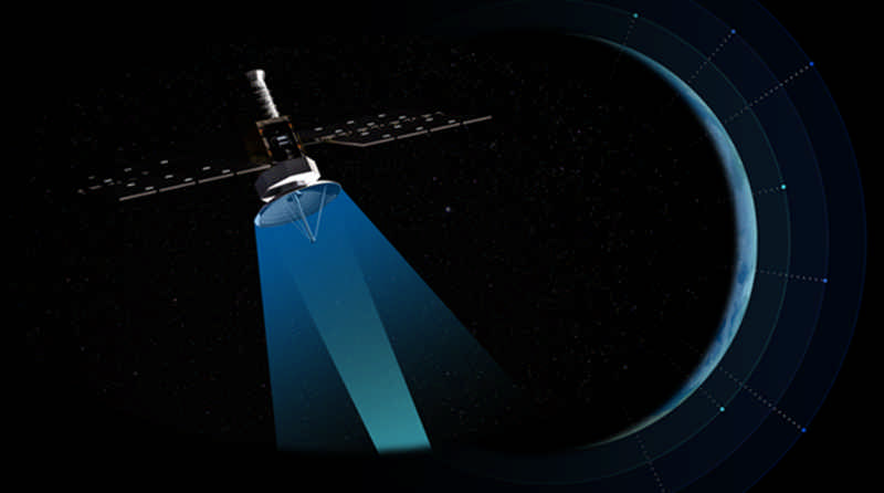Satellite communicating with Azure Orbital Ground Station.