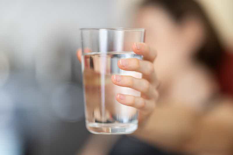 What happens when you drink water in the morning